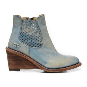 BED STU Countess Blue Driftwood Boots Leather